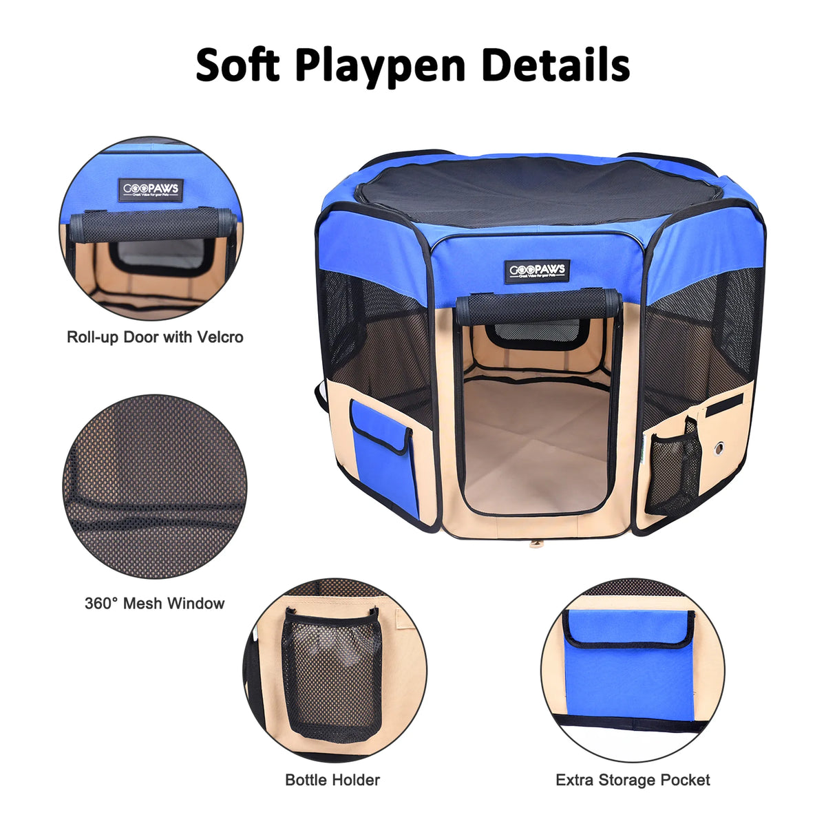 JESPET PET INDOOR/OUTDOOR PLAYPENS 36" | 45" | 61"