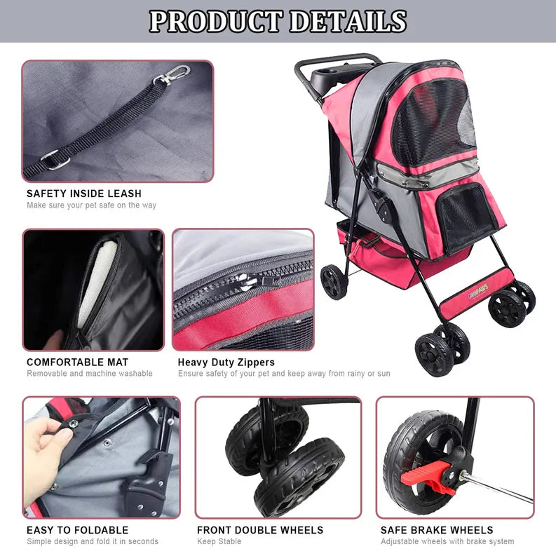 GOOPAWS PROMENADE PET STROLLER
