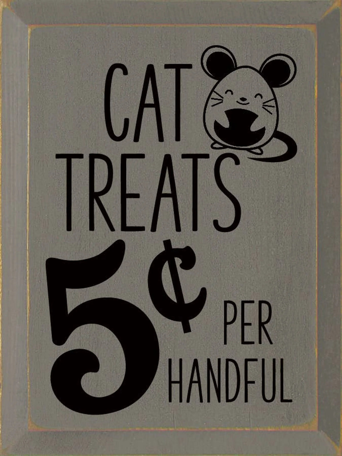 CAT TREATS WOODEN SIGN