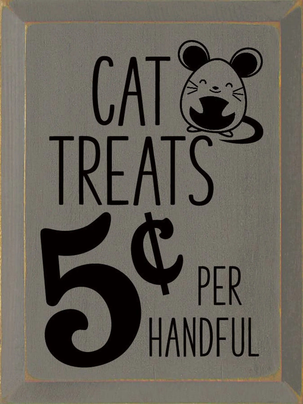 CAT TREATS WOODEN SIGN