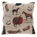 DECORATIVE HORSE CUSHION COVER