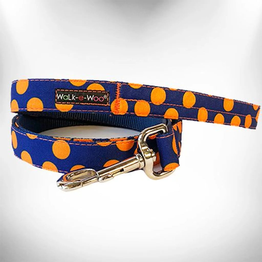 WALK E WOO POLKA DOT DOG LEADS