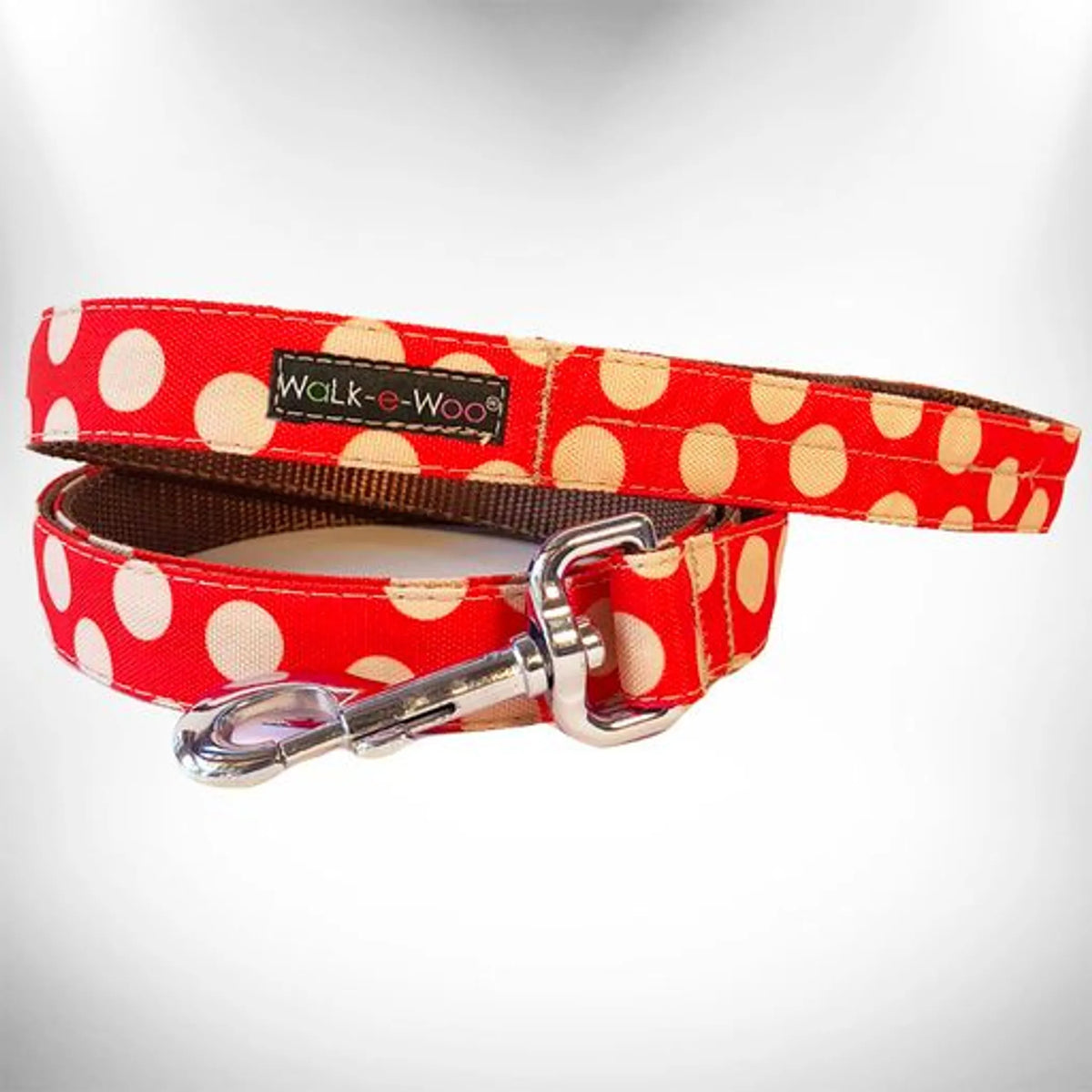 WALK E WOO POLKA DOT DOG LEADS