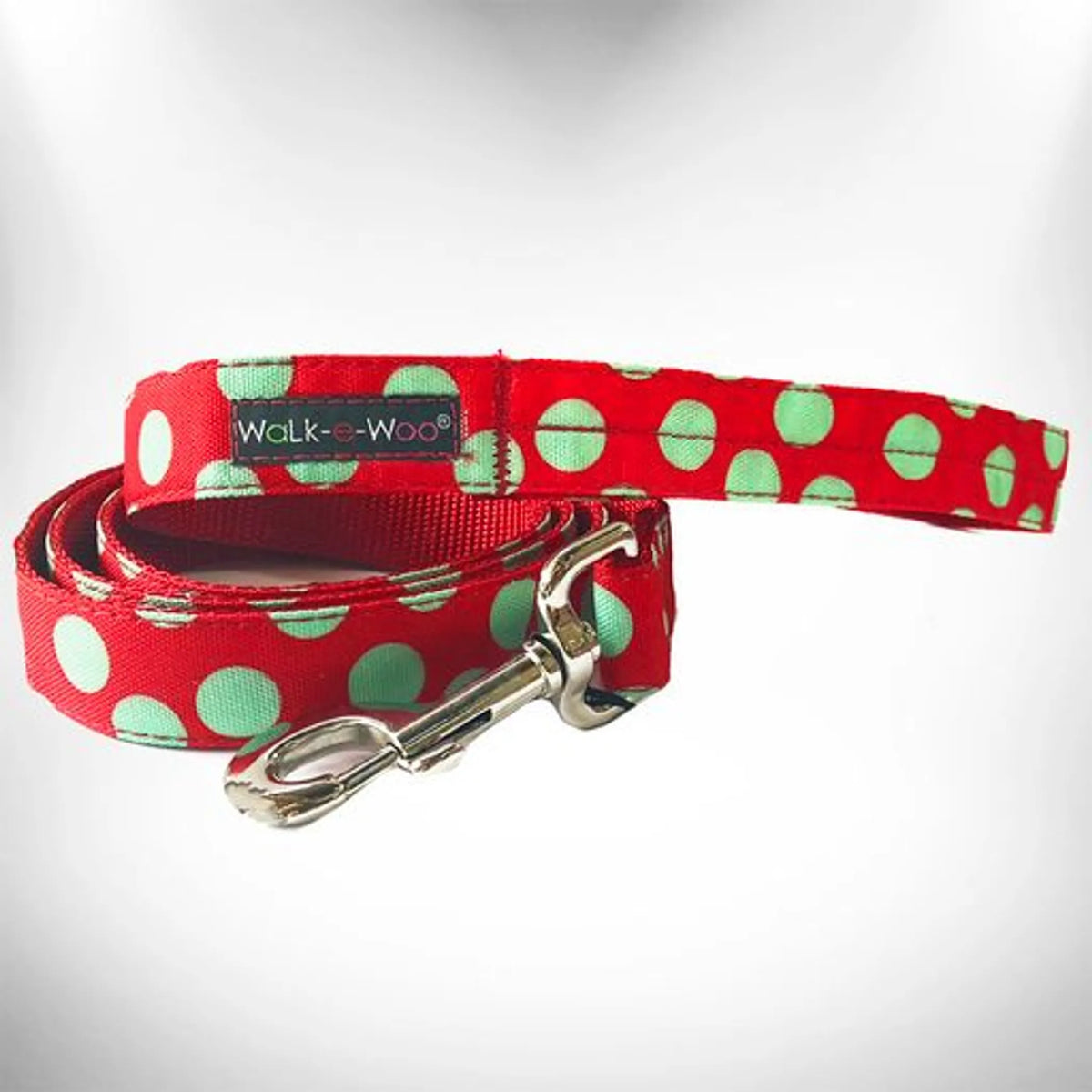 WALK E WOO POLKA DOT DOG LEADS