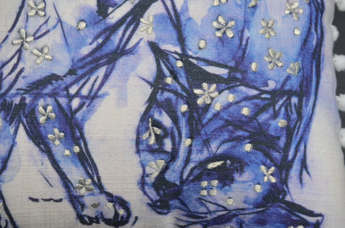ABSTRACT CAT PILLOW