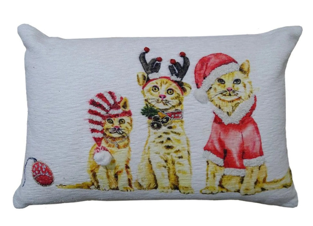 SANTA AND HELPERS PILLOW
