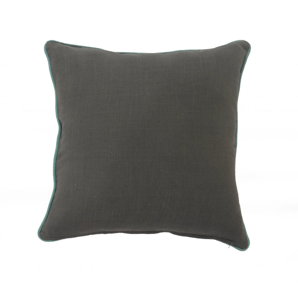 SALMON & GREEN ANIMAL PILLOW