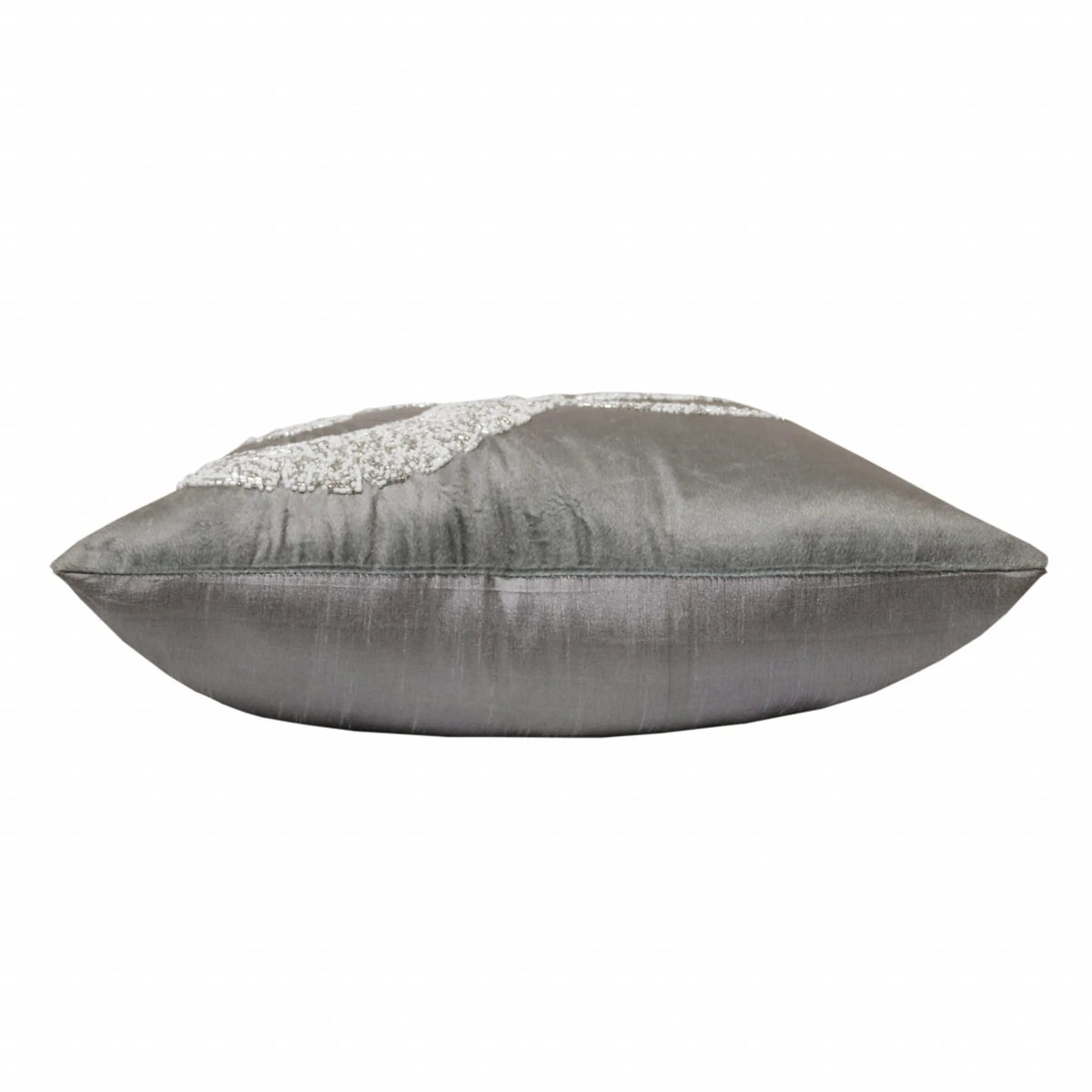 GRAY AND SILVER ELEPHANT PILLOW