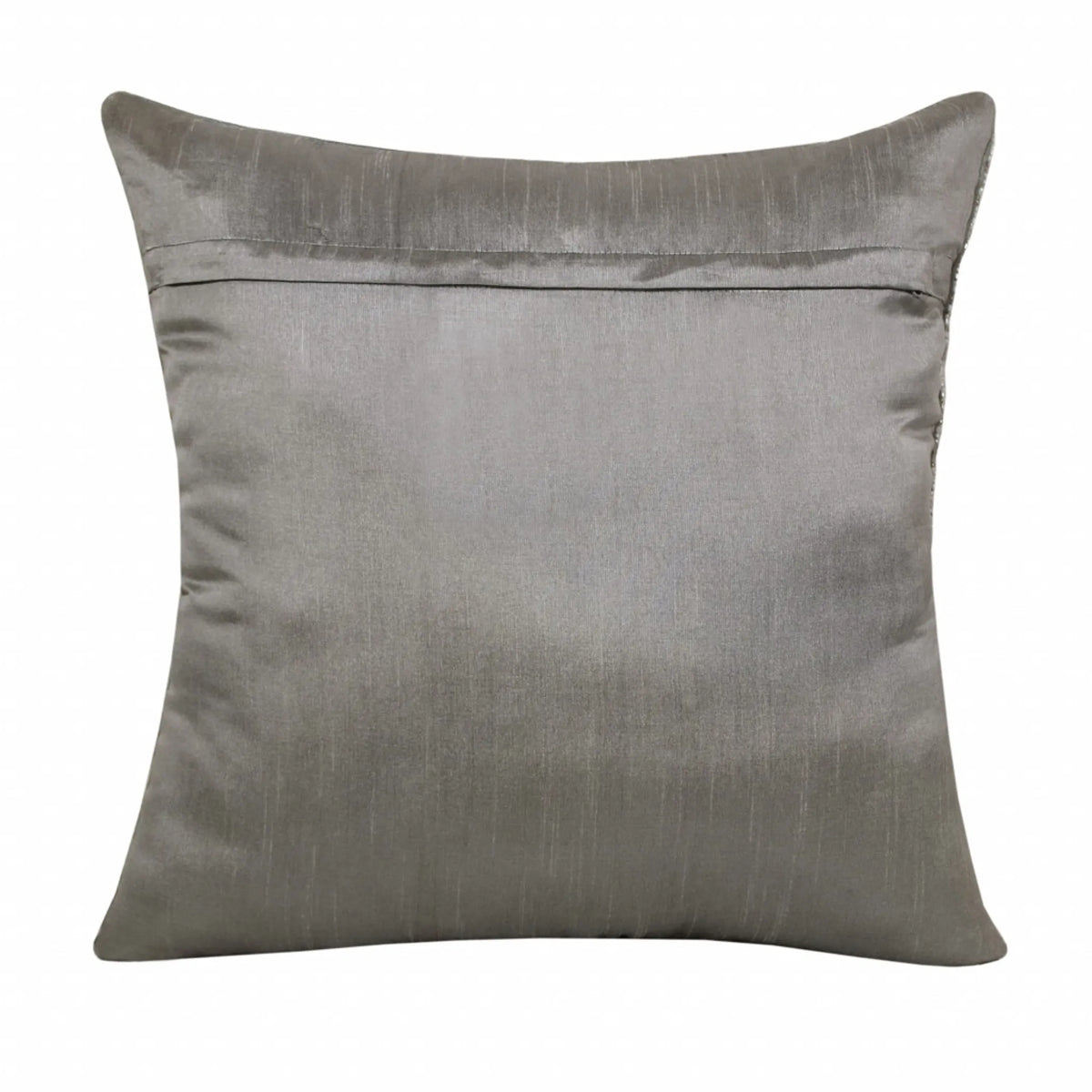 GRAY AND SILVER ELEPHANT PILLOW