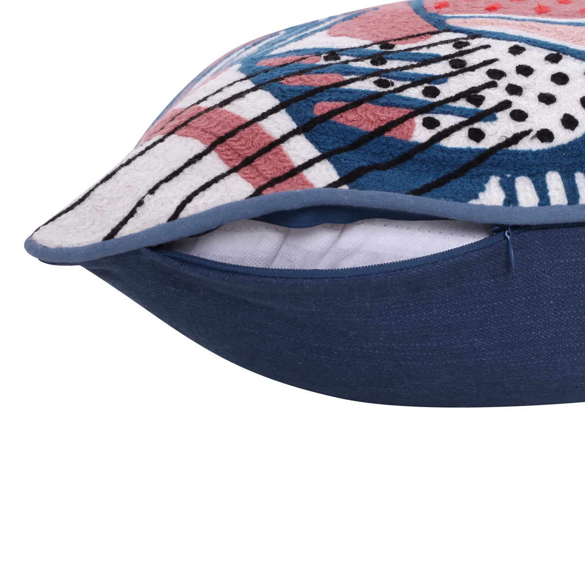 BLUE & RED CHEETAH PRINT PILLOW