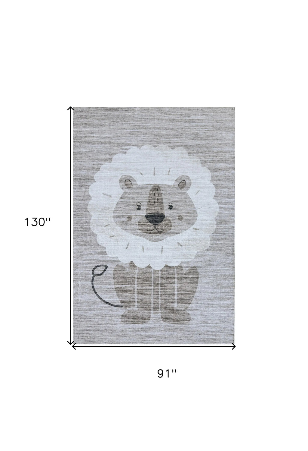 JUVENILE LION RUG 8" X 11"