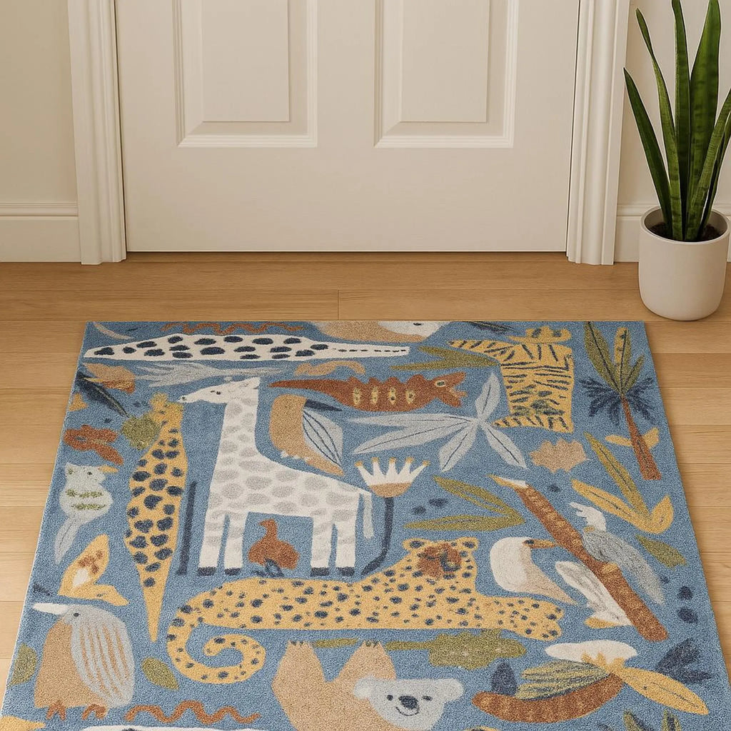 2'X4' TROPICAL ANIMAL RUG