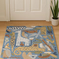 2'X4' TROPICAL ANIMAL RUG