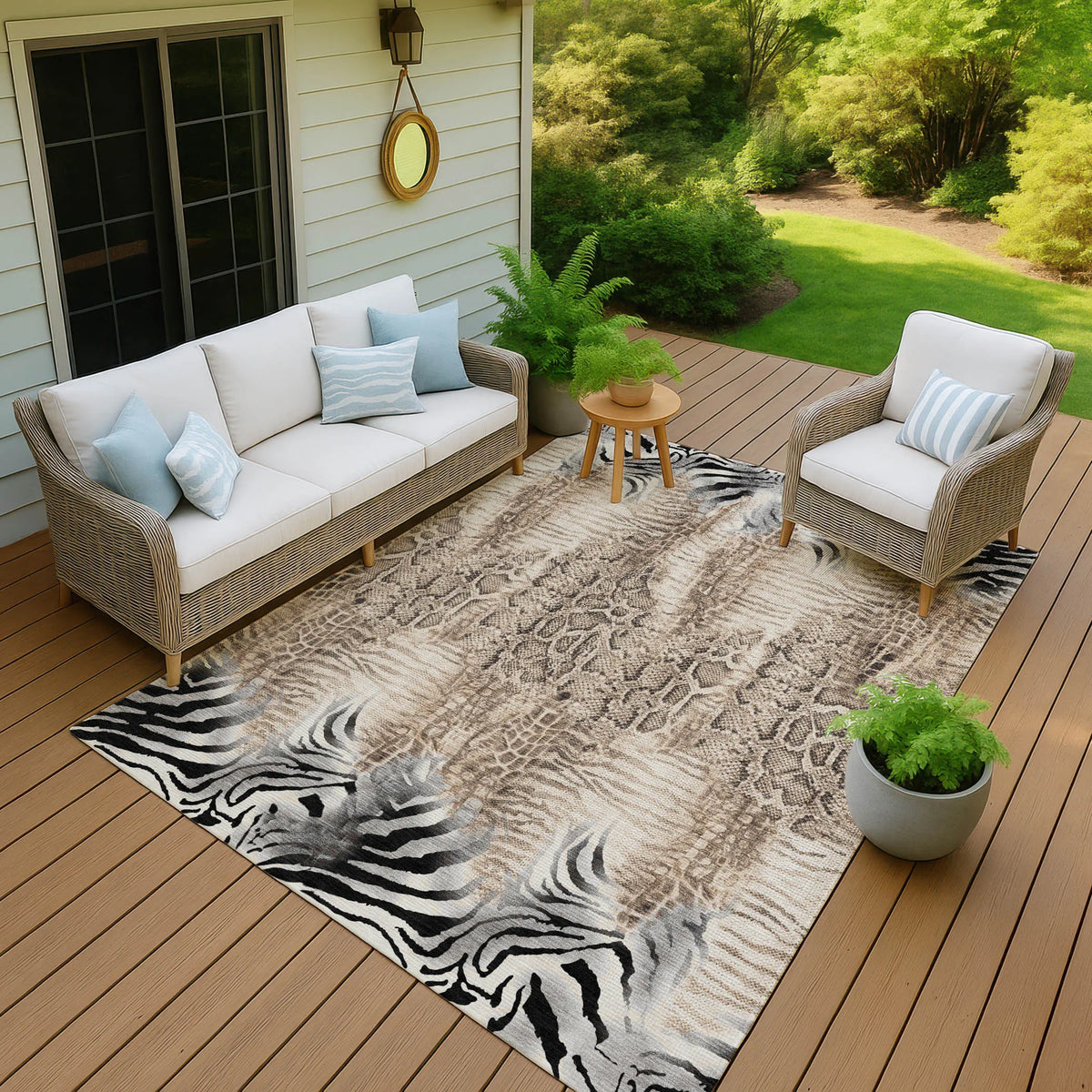 ANIMAL PRINT WASHABLE RUG
