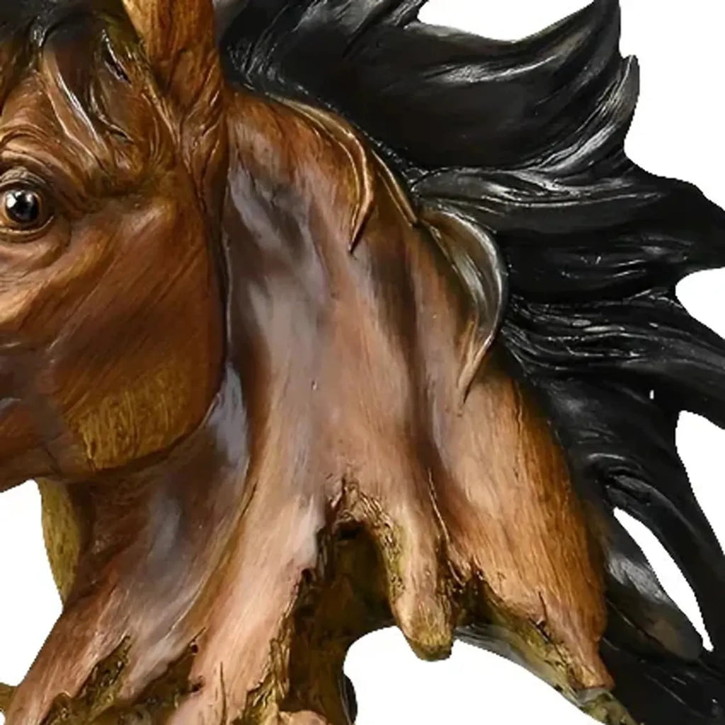 POLYRESIN HORSE SCULPTURE