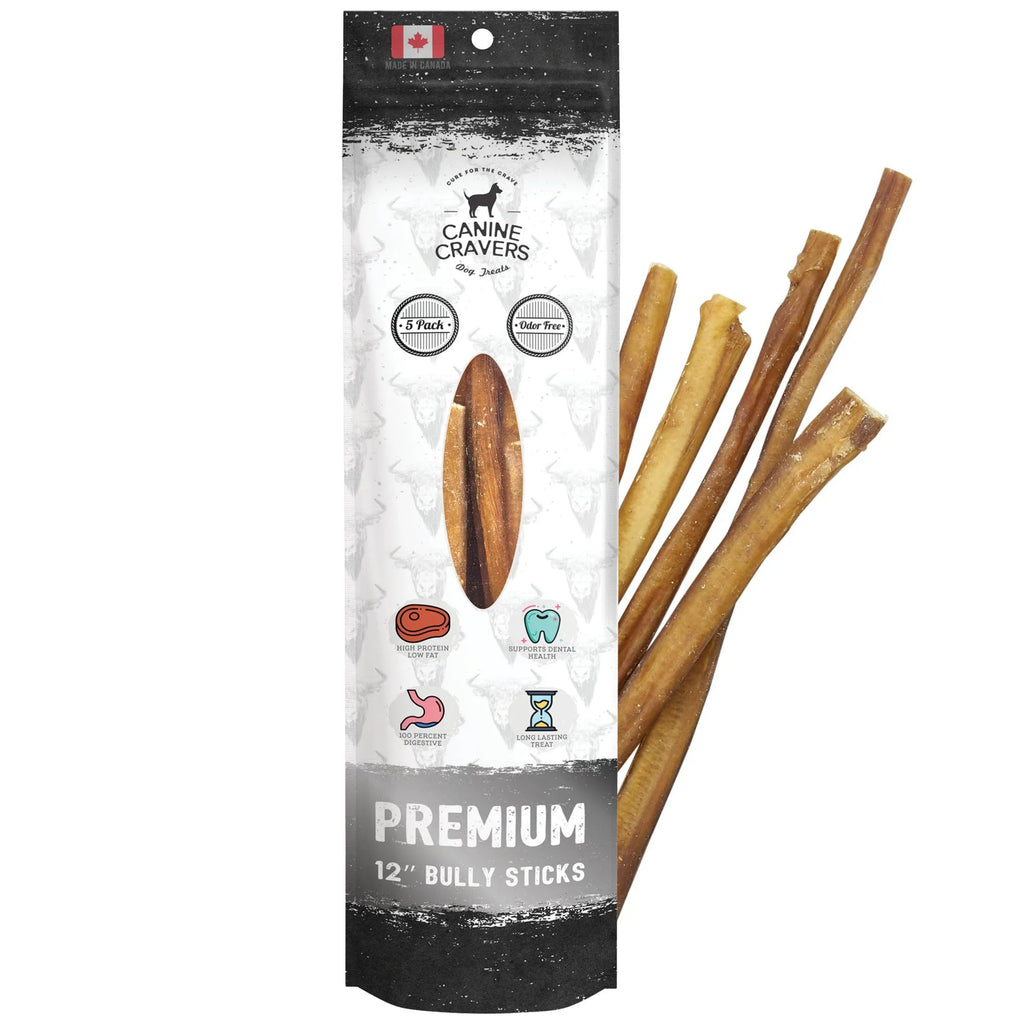 CANINE CRAVERS BEEF BULLY STICK 5PK | 10 PK
