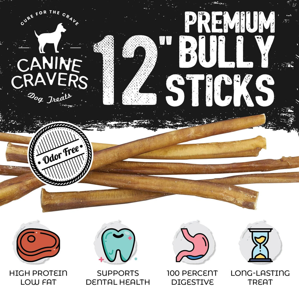 CANINE CRAVERS BEEF BULLY STICK 5PK | 10 PK