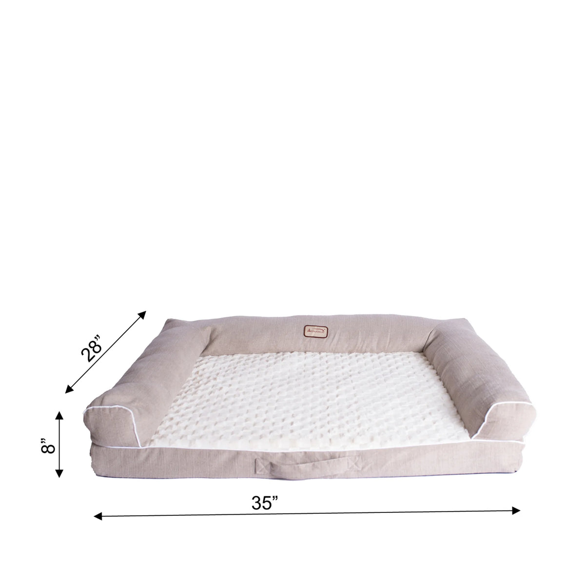 ARMARKAT MEDIUM BOLSTERED MEMORY FOAM BED