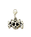 UNDERGROUND HOUND CAT SKULL PET CHARM
