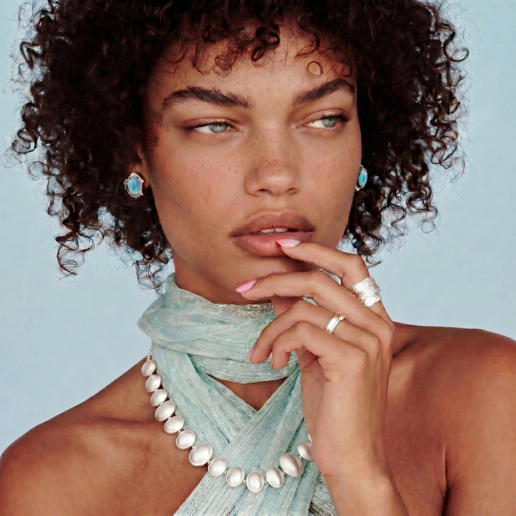 LARIMAR DREAMS STUDS | AMIRA