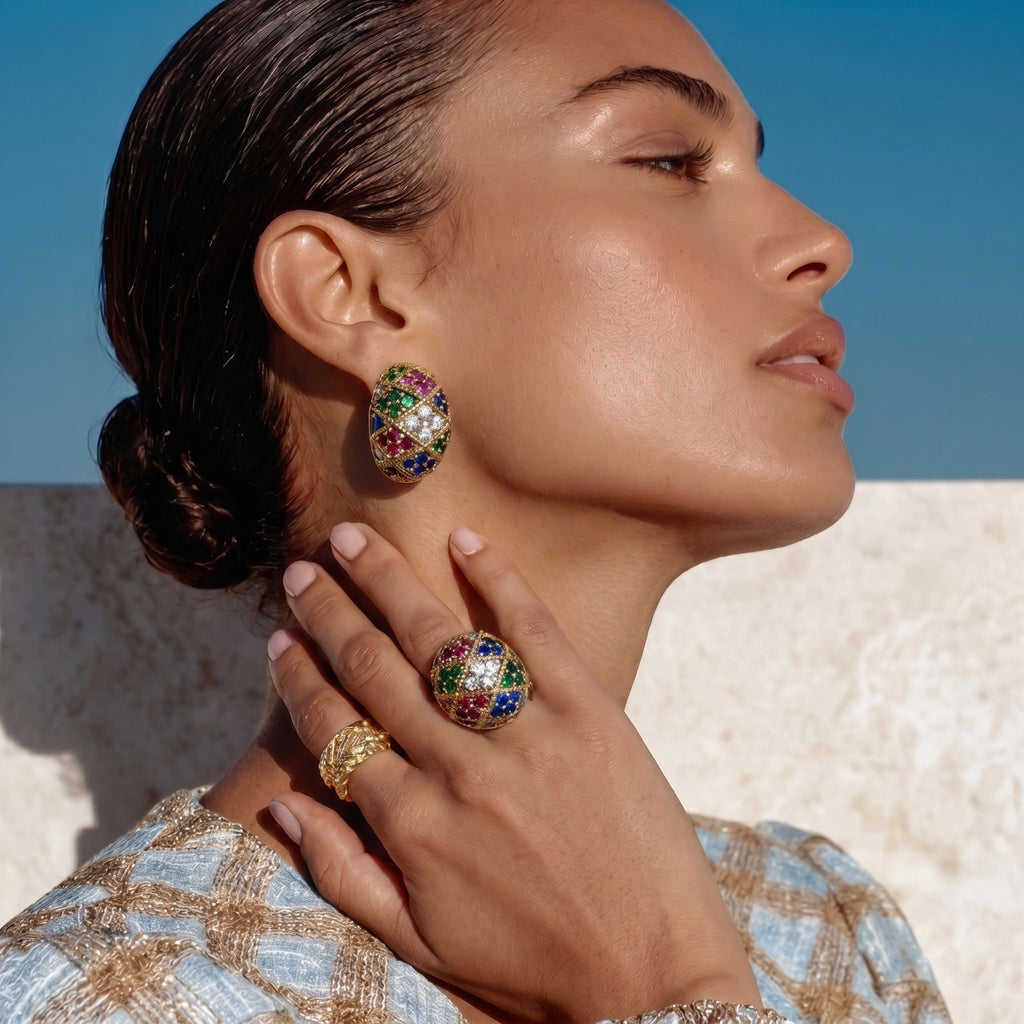 MOSAIC DREAM STUDS | AMIRA
