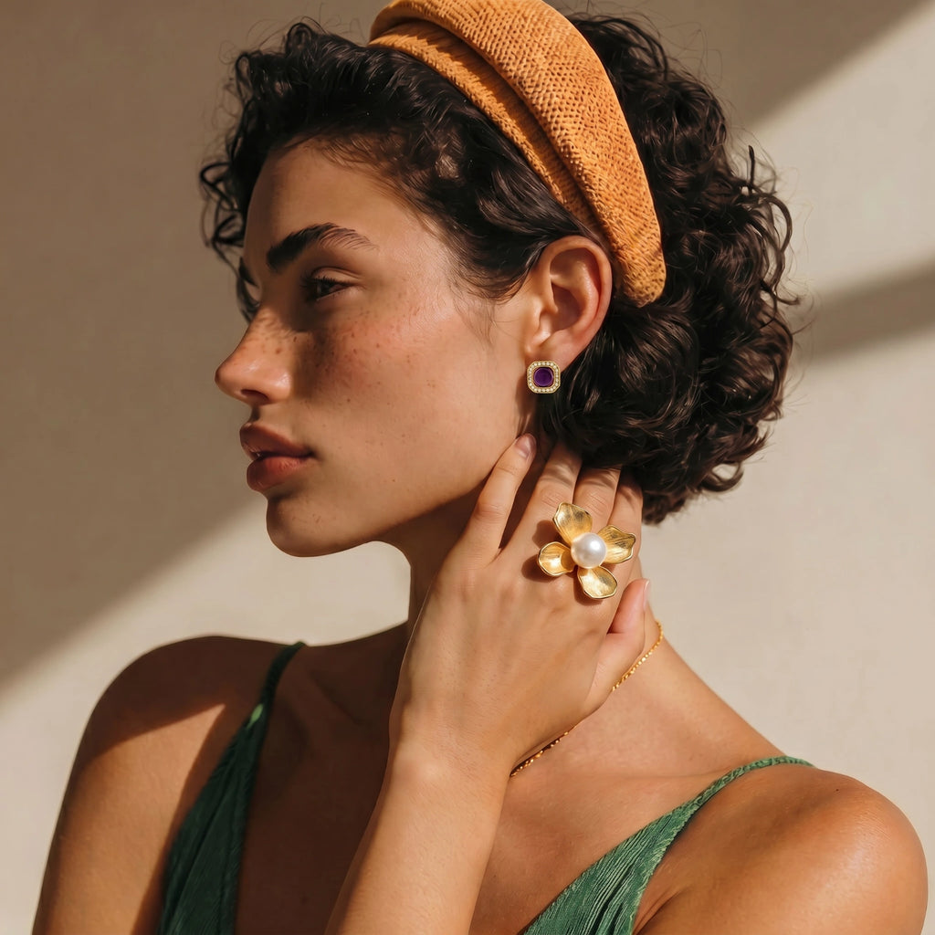 BLOOMING PEARL STATEMENT RING | AMIRA
