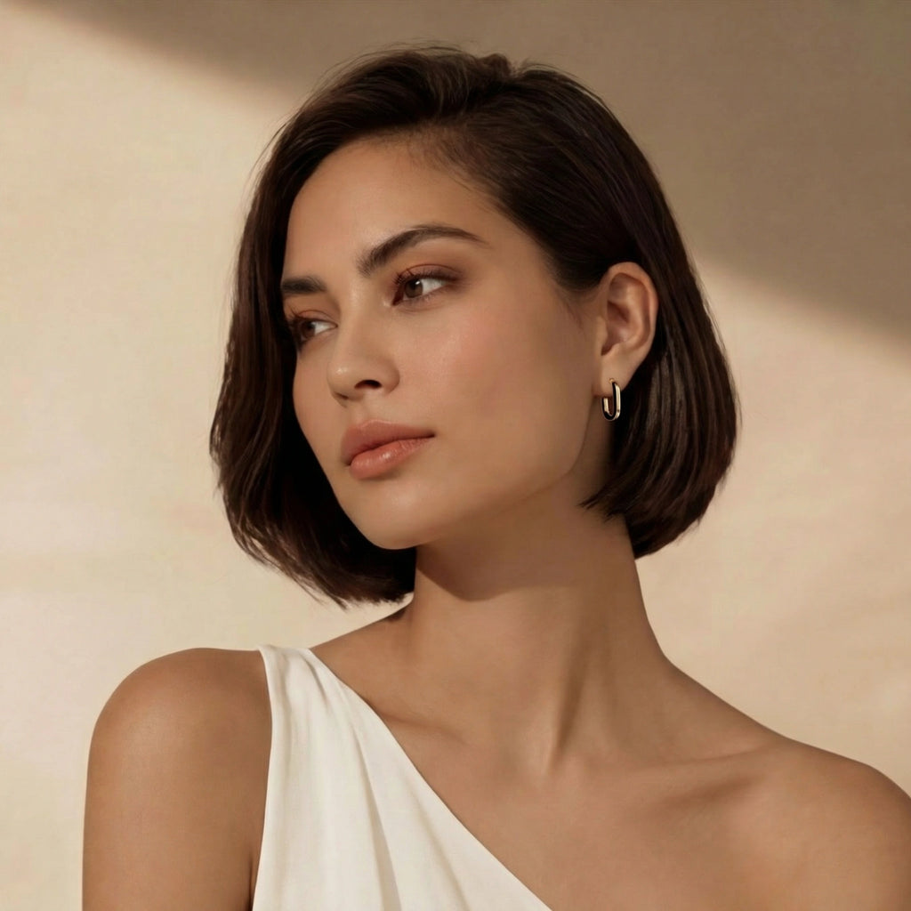 CONTRAST HOOP EARRINGS | AMIRA