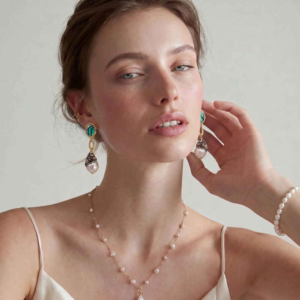 BAROQUE PEARL STATEMENT EARRINGS | AMIRA