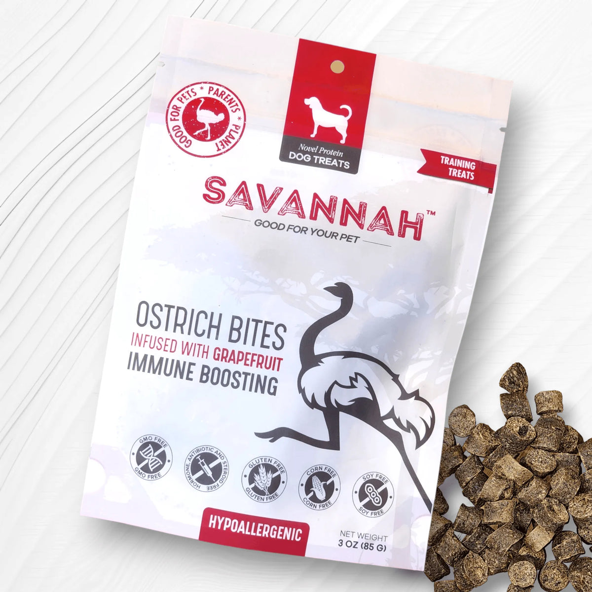 SAVANNAH PET FOOD OSTRICH WITH GRAPEFRUIT 8PK