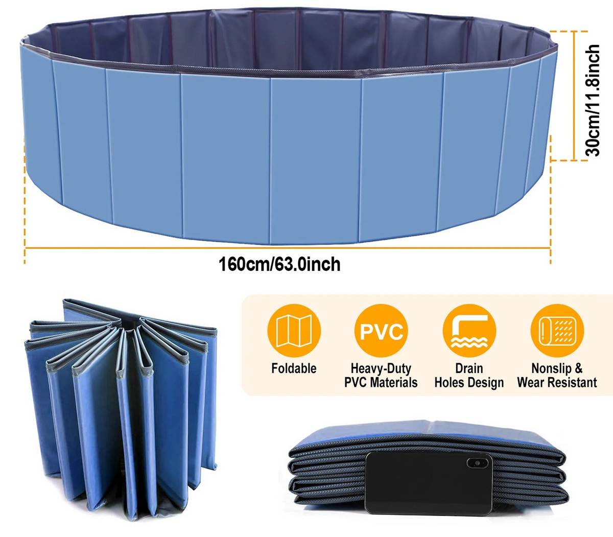 FOLDABLE PET SWIMMING POOL