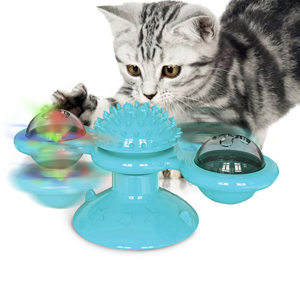 WINDMILL TURNTABLE INTERATIVE CAT TOY