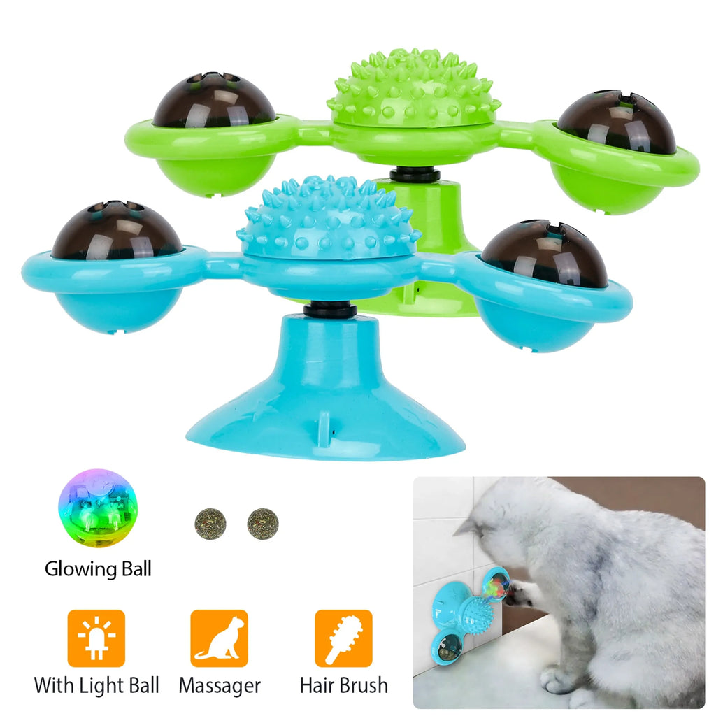 WINDMILL TURNTABLE INTERATIVE CAT TOY