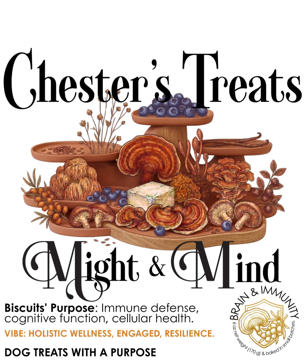 CHESTER MIGHT & MIND DOG TREATS