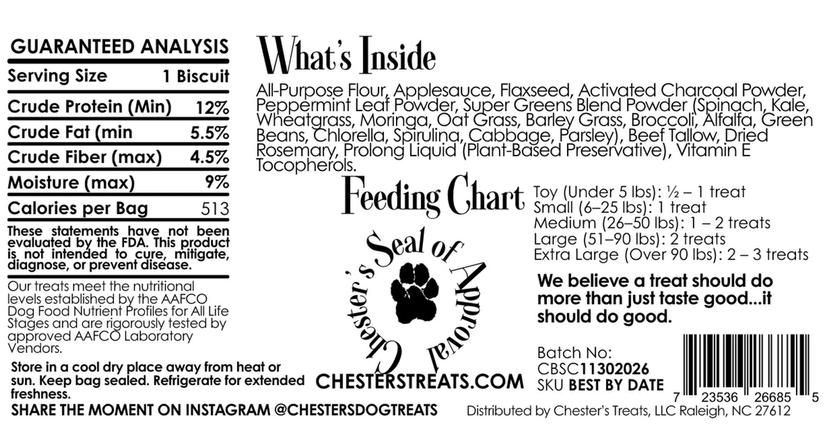 CHESTER SERENE & CLEAN DOG TREATS