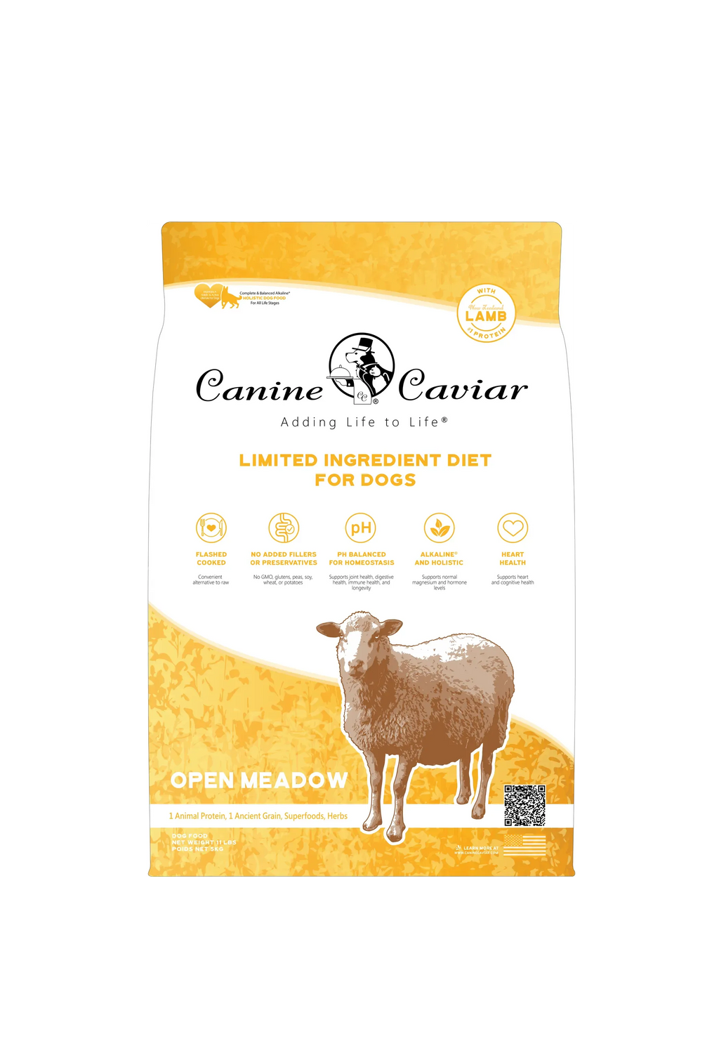 CANINE CAVIAR OPEN MEADOW LAMB & PEARL MILLET ALKALINE DRY DOG FOOD