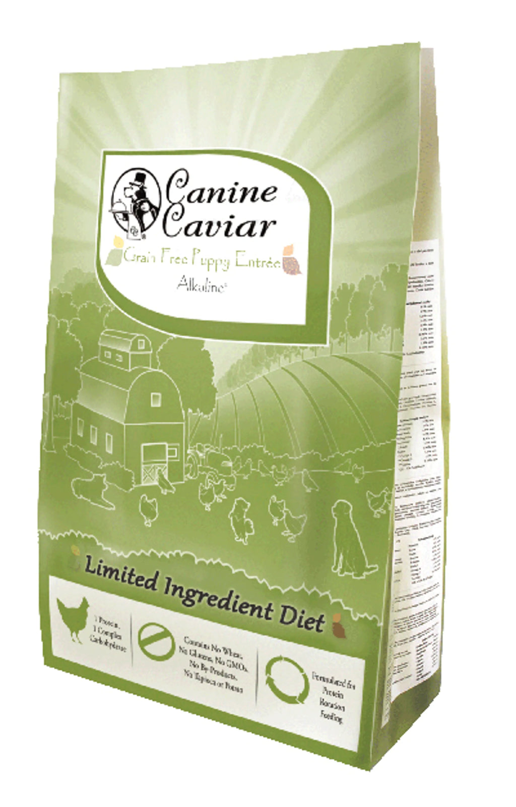 CANINE CAVIAR GRAIN FREE PUPPY CHICKEN & SPLIT PEA ALKALINE DRY DOG FOOD