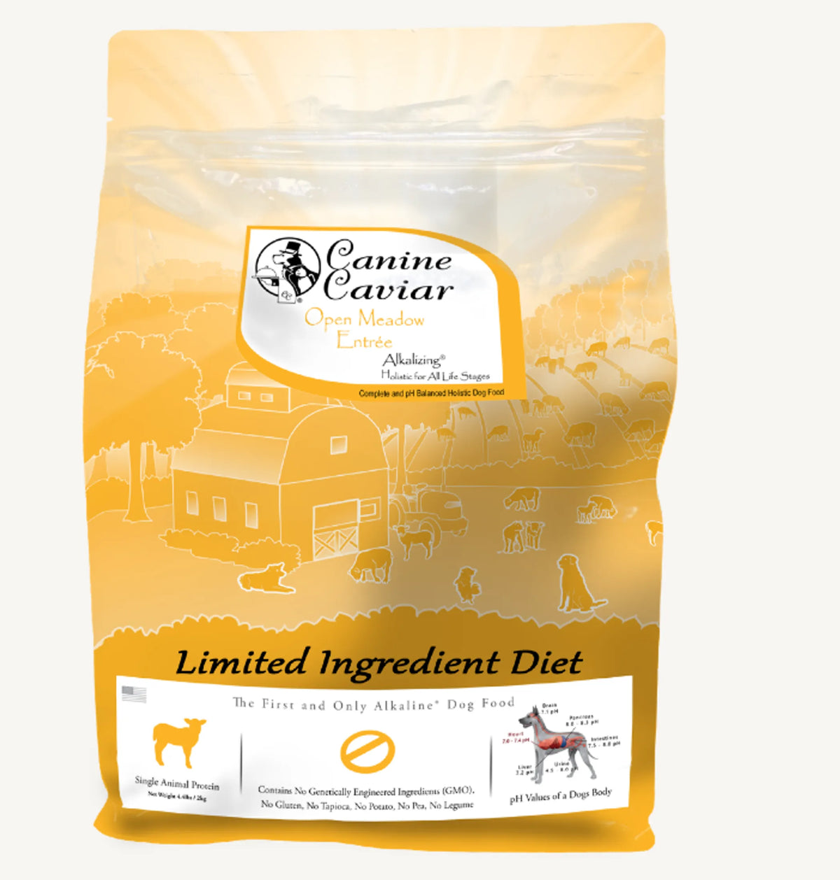 CANINE CAVIAR OPEN MEADOW LAMB & PEARL MILLET ALKALINE DRY DOG FOOD