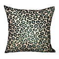 PLUTUS JADE VELVET GREEN CHEETAH PILLOW