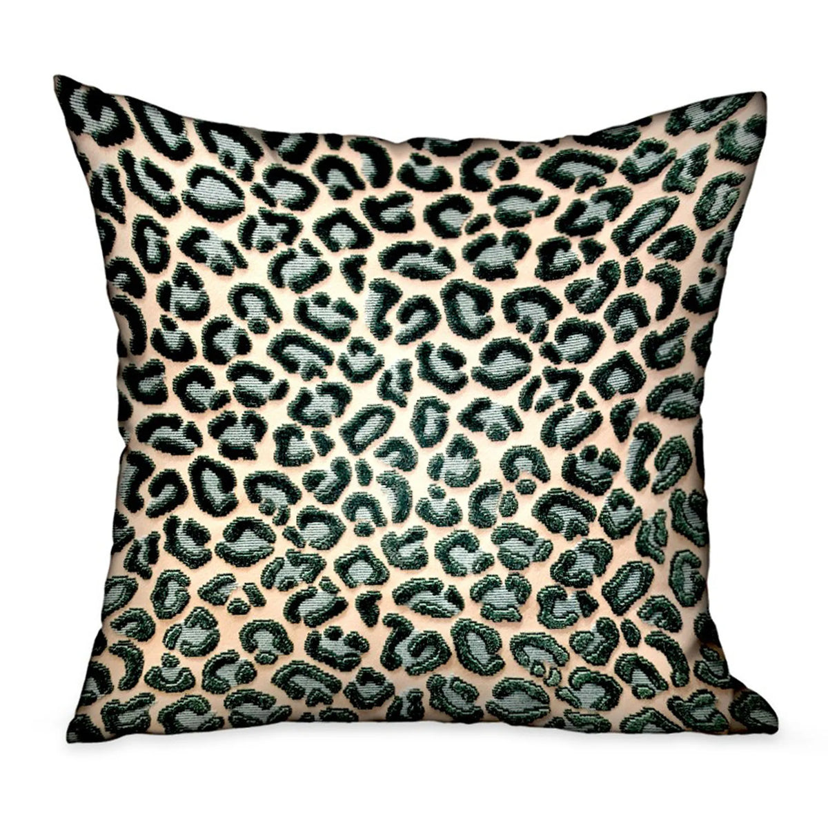 PLUTUS JADE VELVET GREEN CHEETAH PILLOW