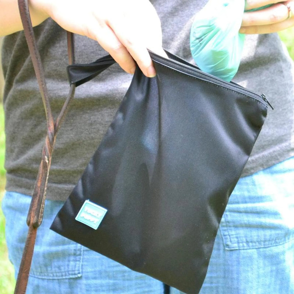 BLACK YUCKY PUPPY DOG POOP BAG HOLDERS
