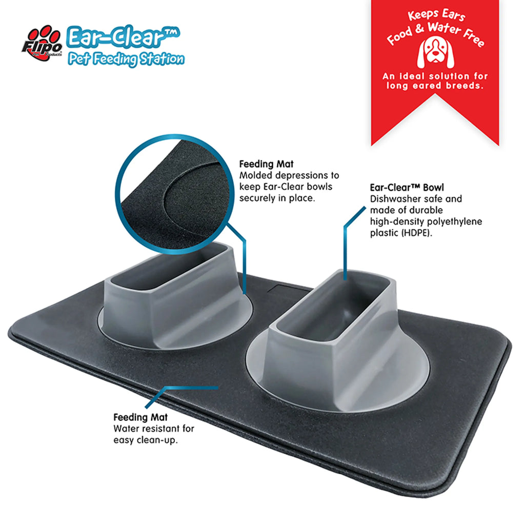 EAR CLEAR PET FEEDING STATION